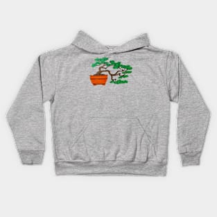 Bonsai Tree, Semi Cascade Kids Hoodie